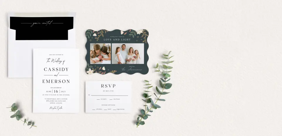 Front of Save the Date Card