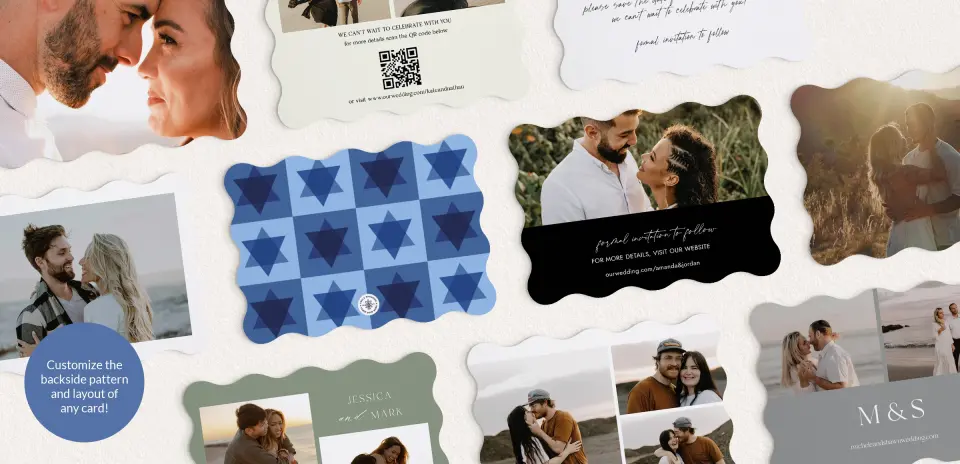 Back of Save the Date Card