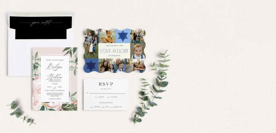 Front of Save the Date Card