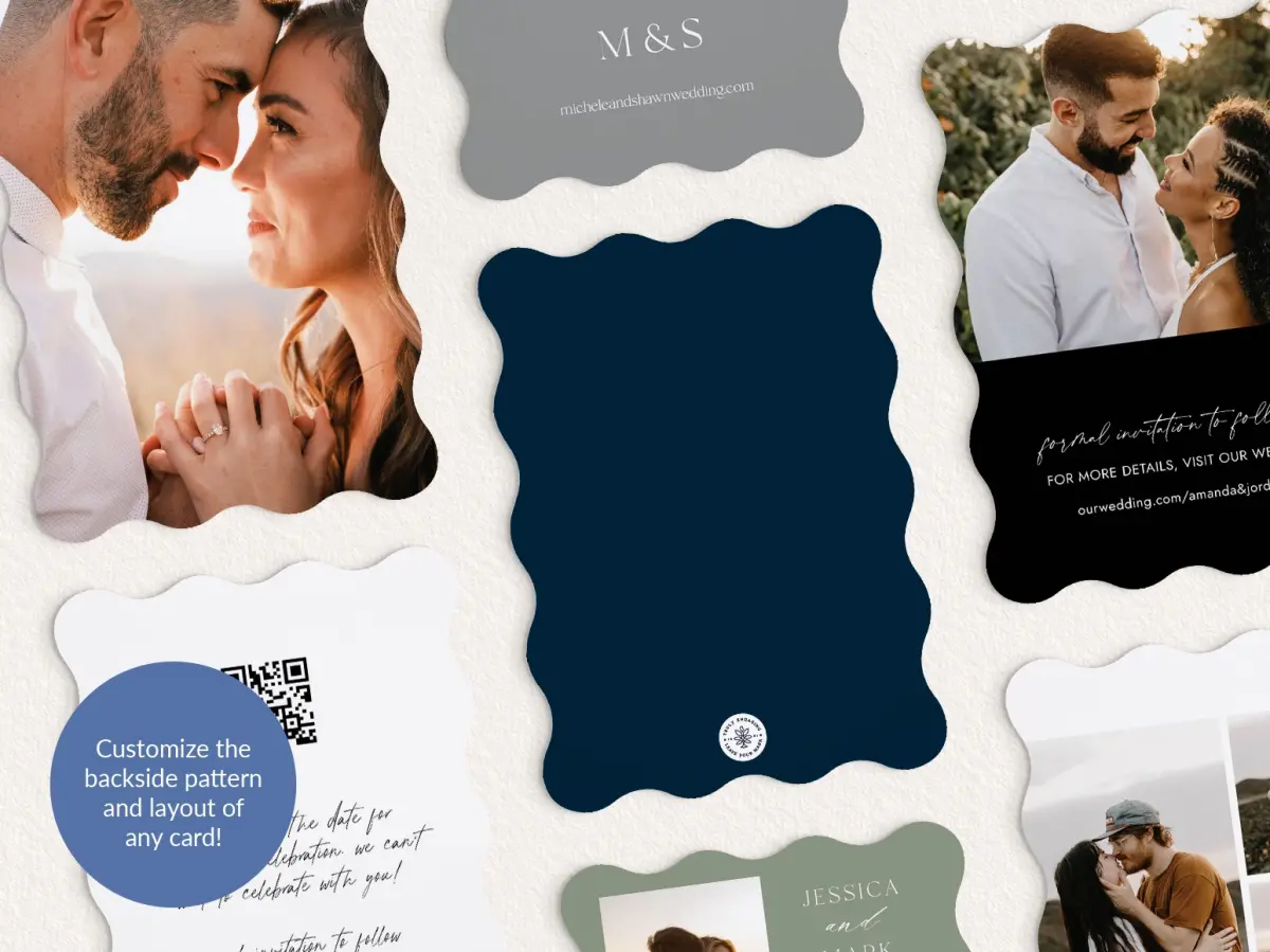 Back of Save the Date Card