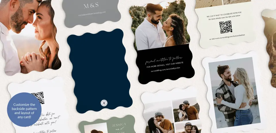 Back of Save the Date Card