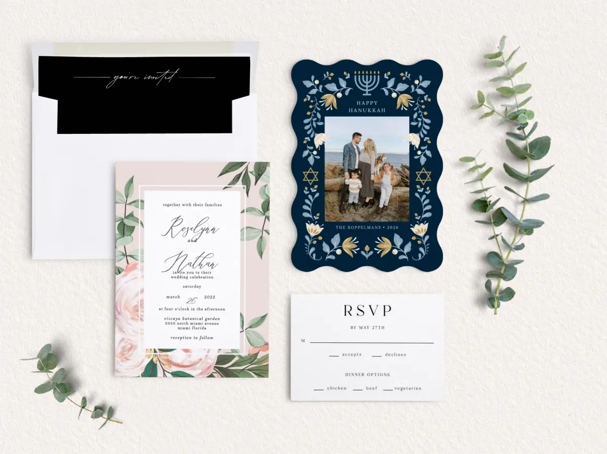 Front of Save the Date Card