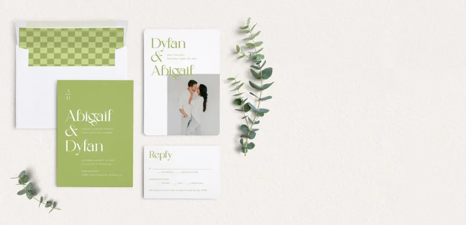 Front of Save the Date Card