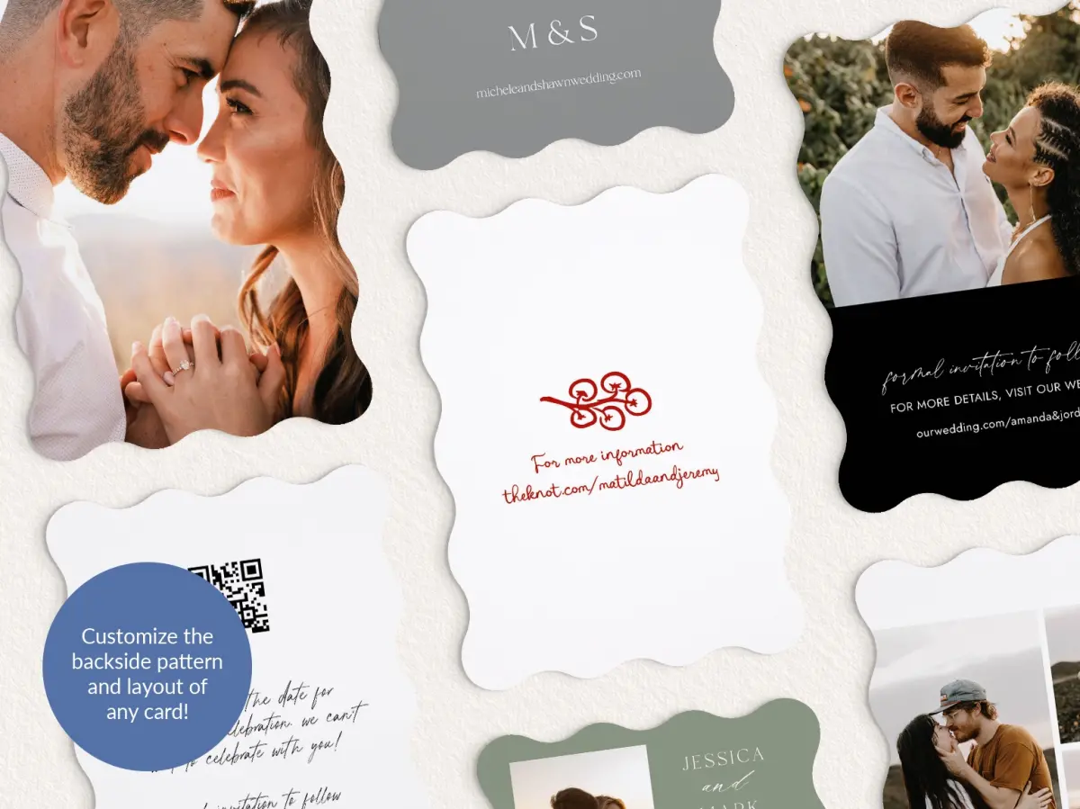 Back of Save the Date Card