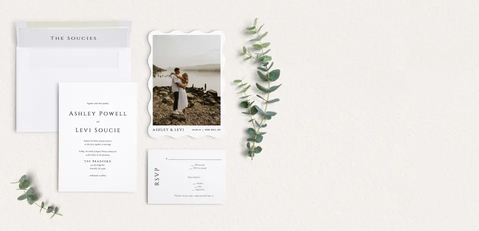 Front of Save the Date Card