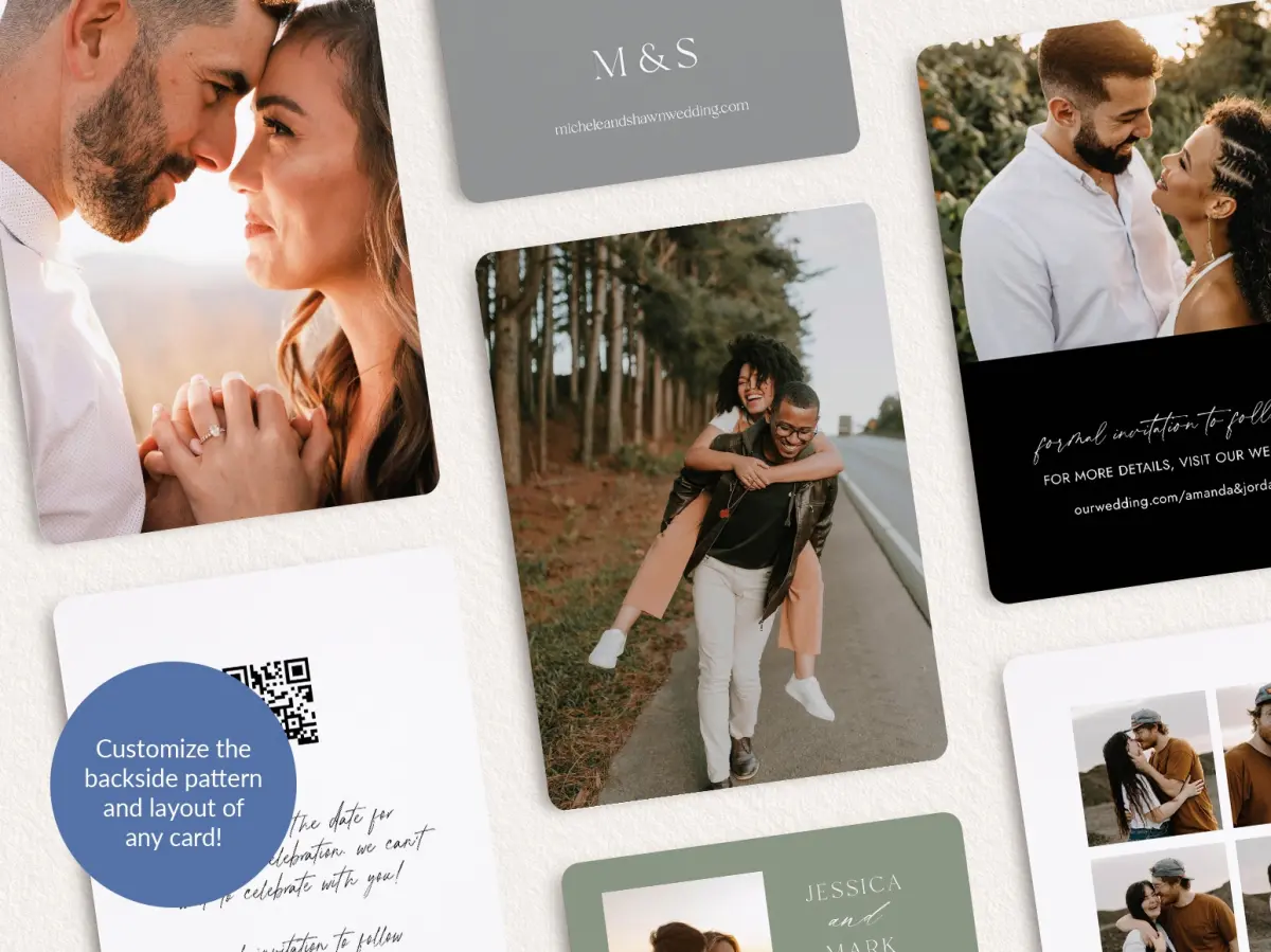 Back of Save the Date Card