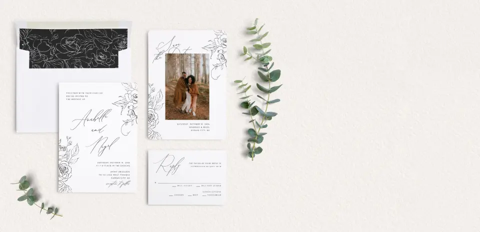 Front of Save the Date Card