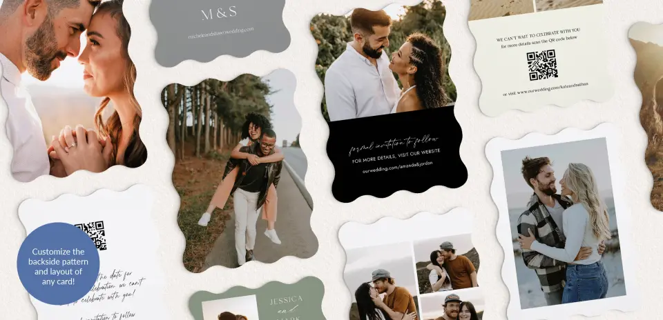 Back of Save the Date Card