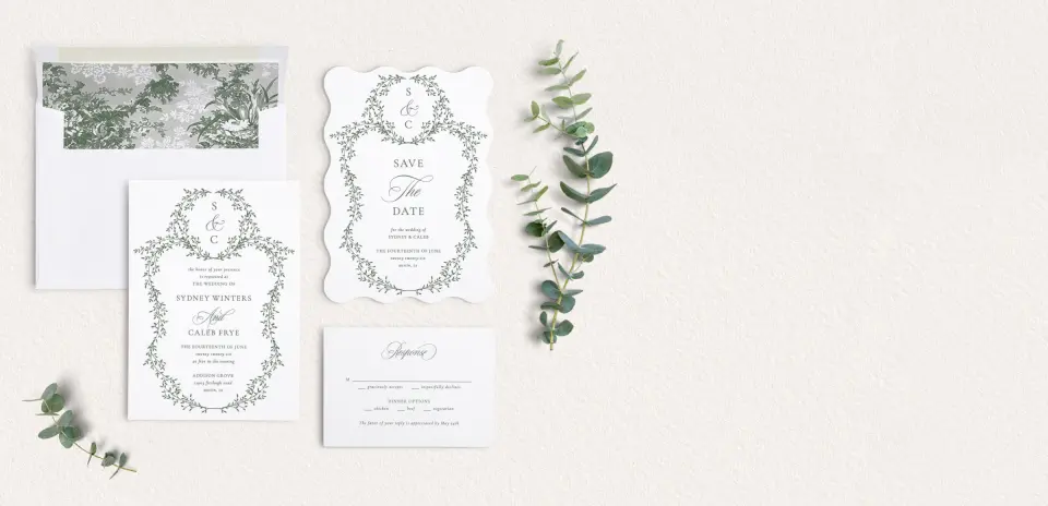 Front of Save the Date Card