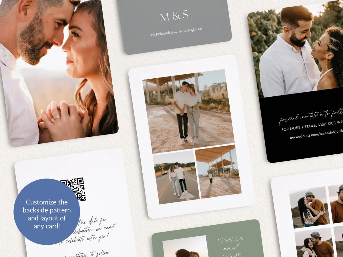 Back of Save the Date Card