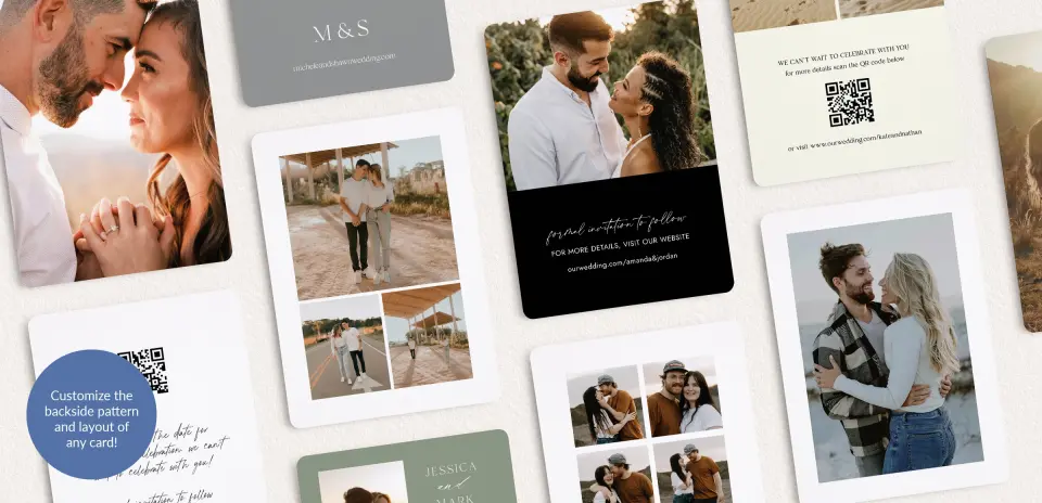 Back of Save the Date Card
