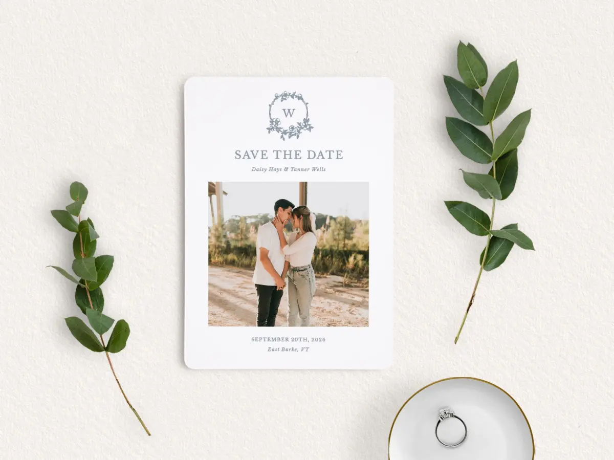 Save the Date Card with Optional Guest Addressing Service