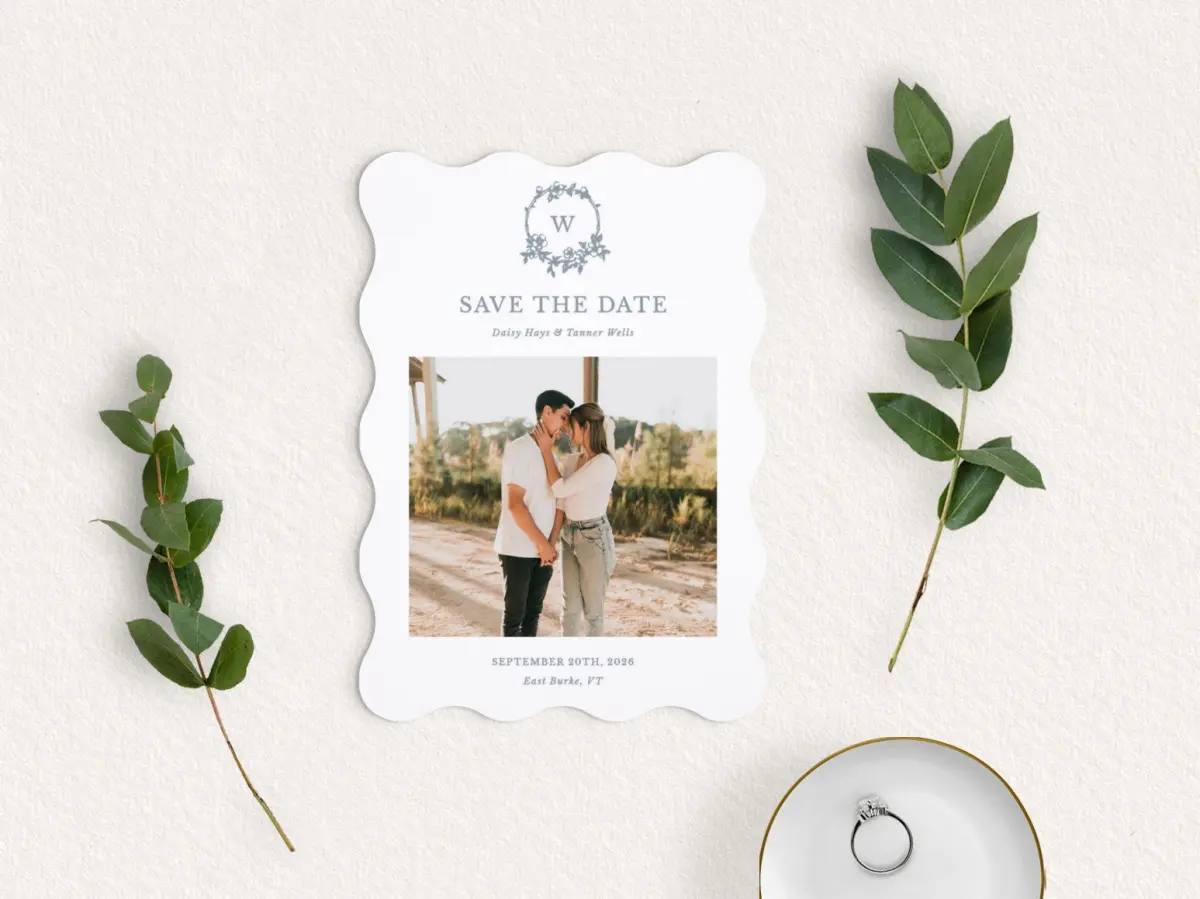 Save the Date Card with Optional Guest Addressing Service