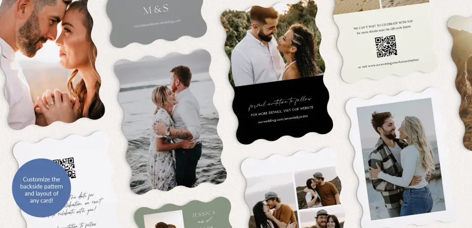 Back of Save the Date Card