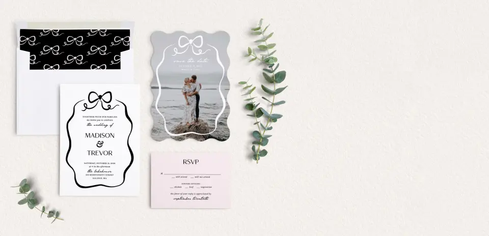 Front of Save the Date Card