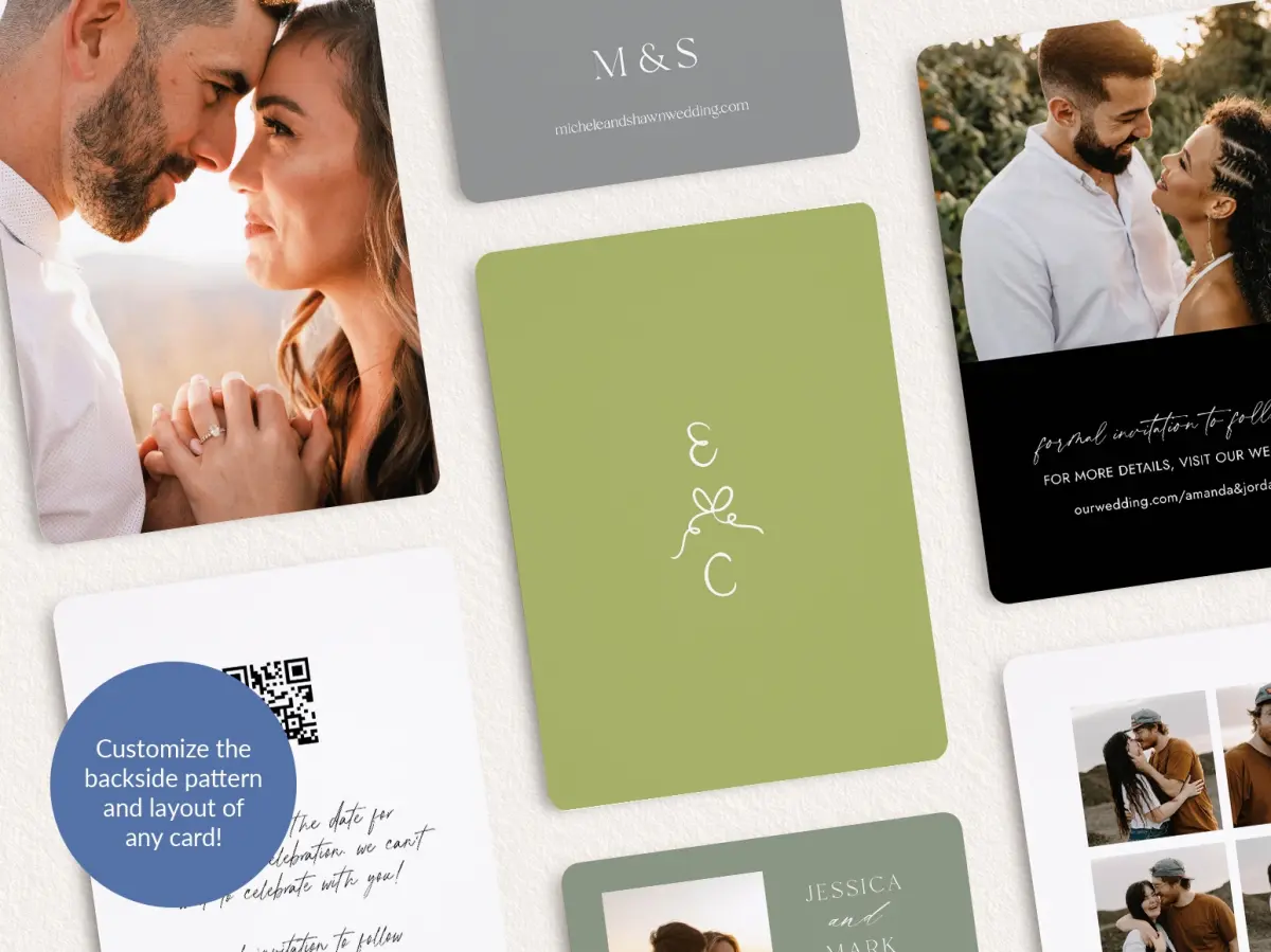 Back of Save the Date Card