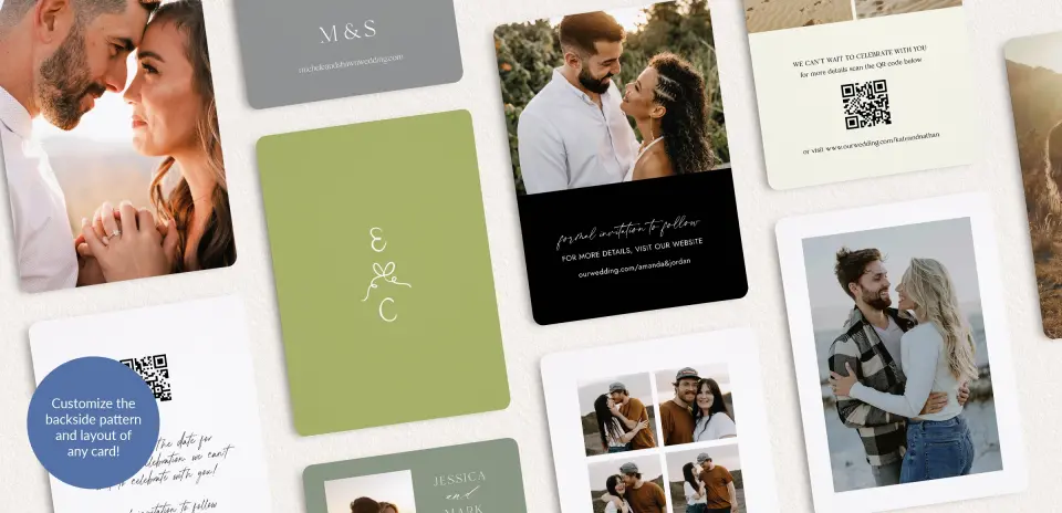 Back of Save the Date Card