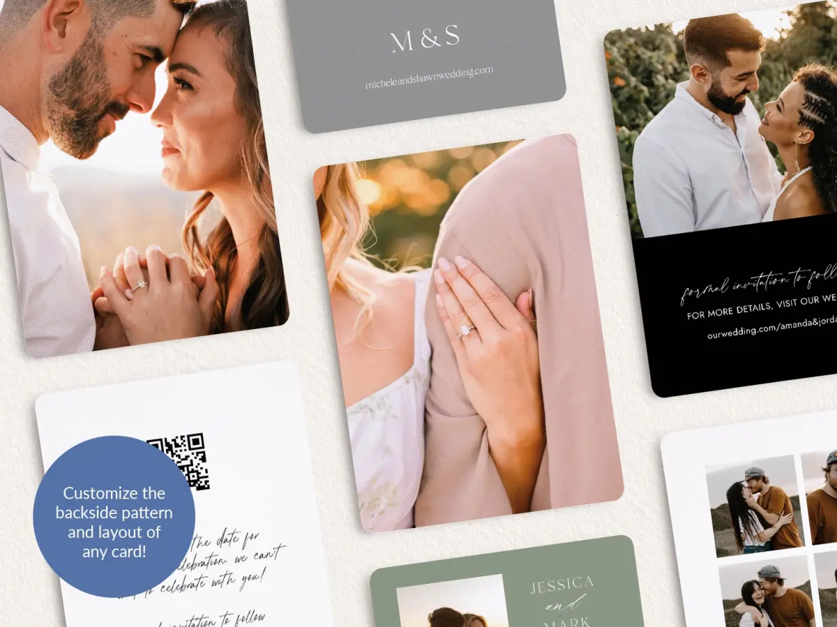 Back of Save the Date Card