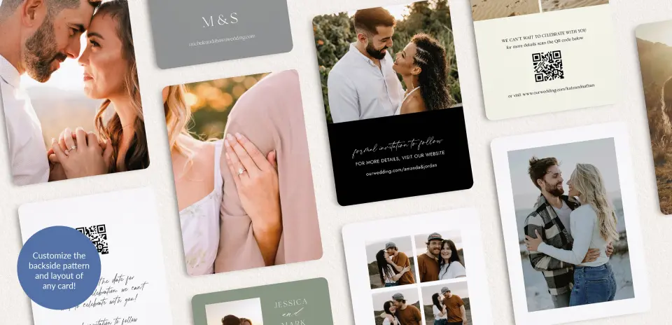 Back of Save the Date Card