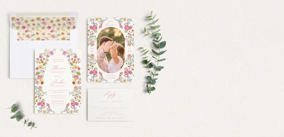 Front of Save the Date Card