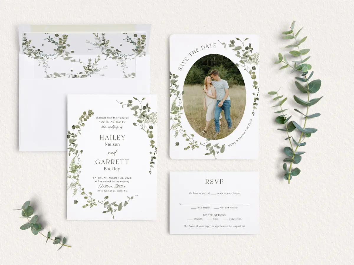 Front of Save the Date Card