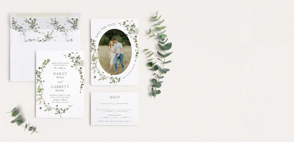 Front of Save the Date Card
