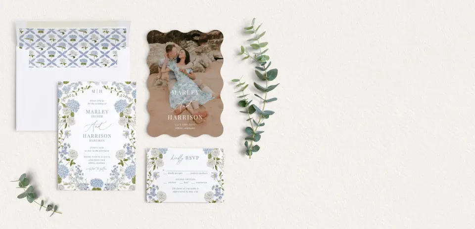 Front of Save the Date Card