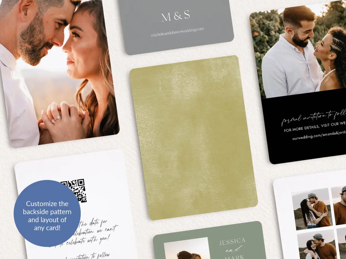 Back of Save the Date Card
