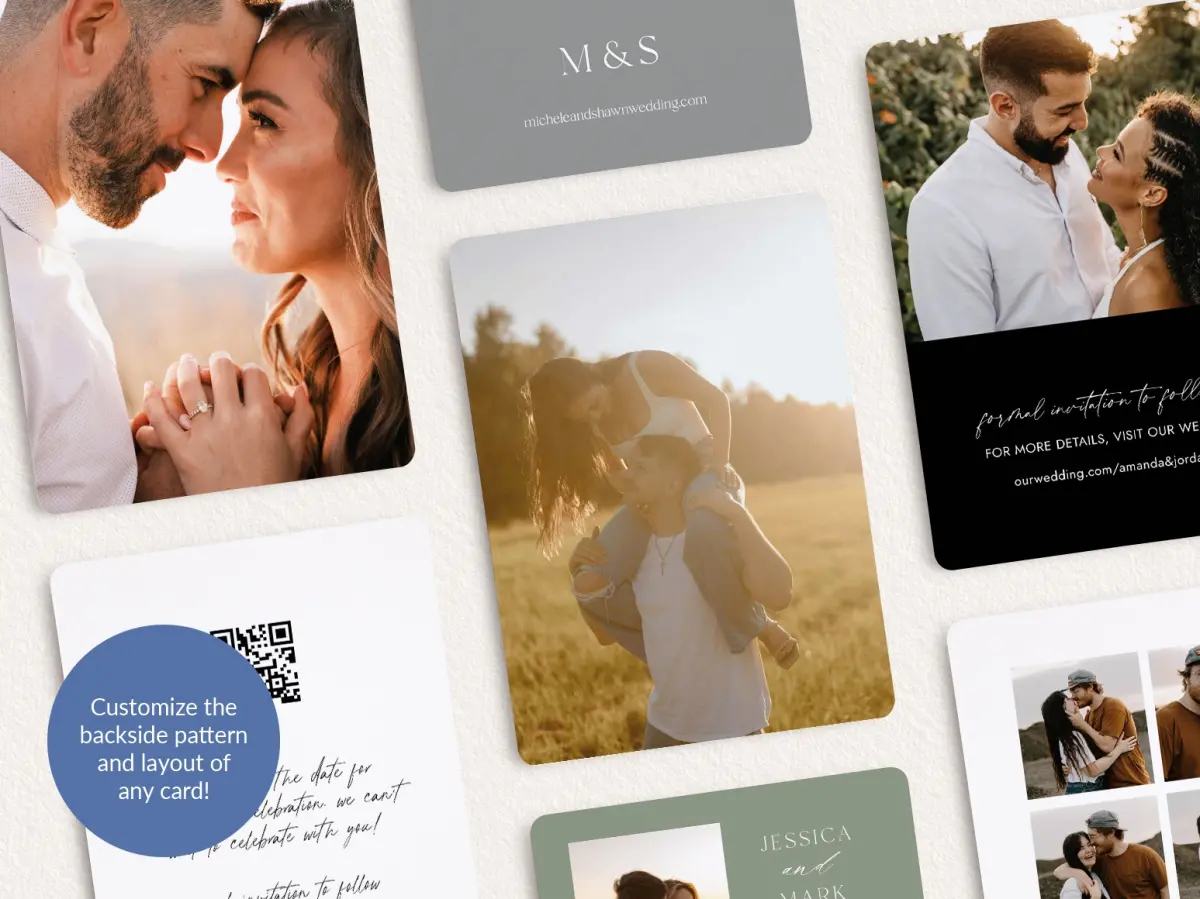 Back of Save the Date Card
