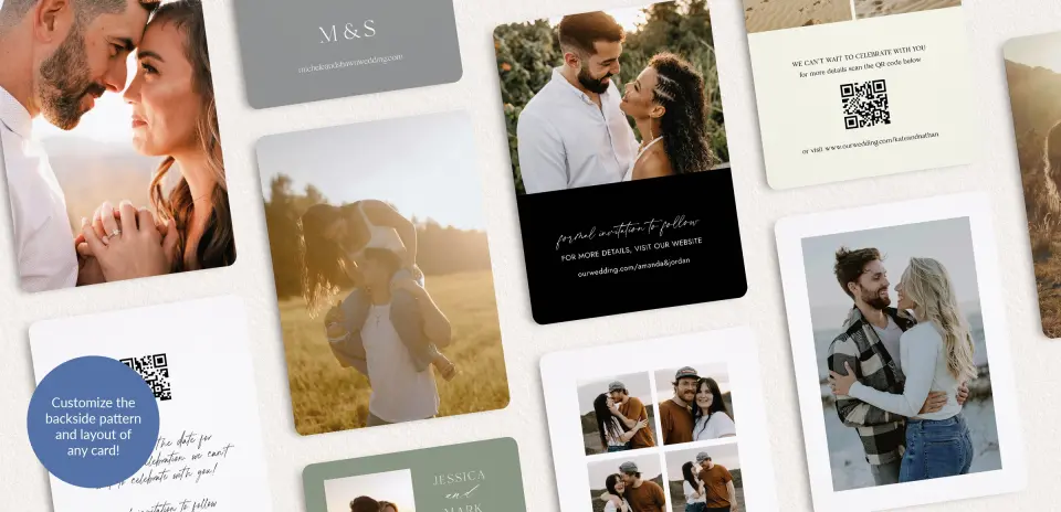 Back of Save the Date Card