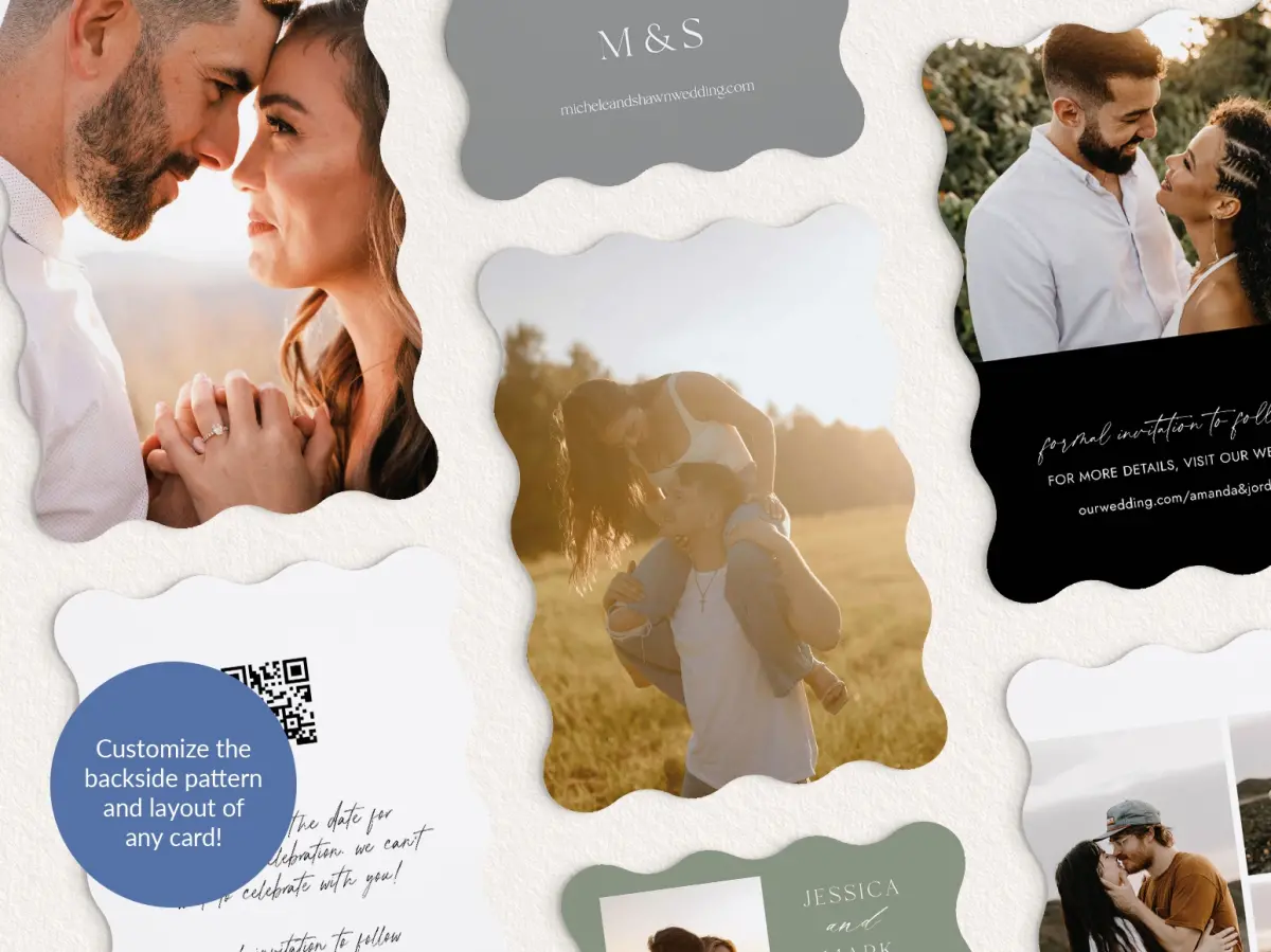 Back of Save the Date Card