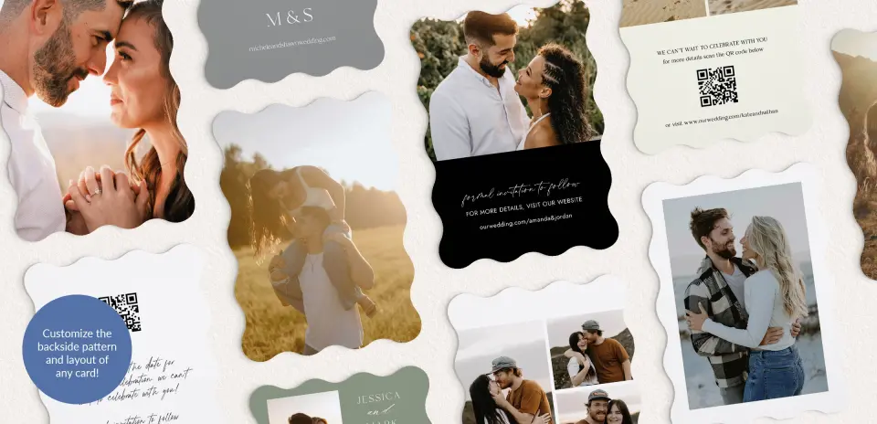 Back of Save the Date Card