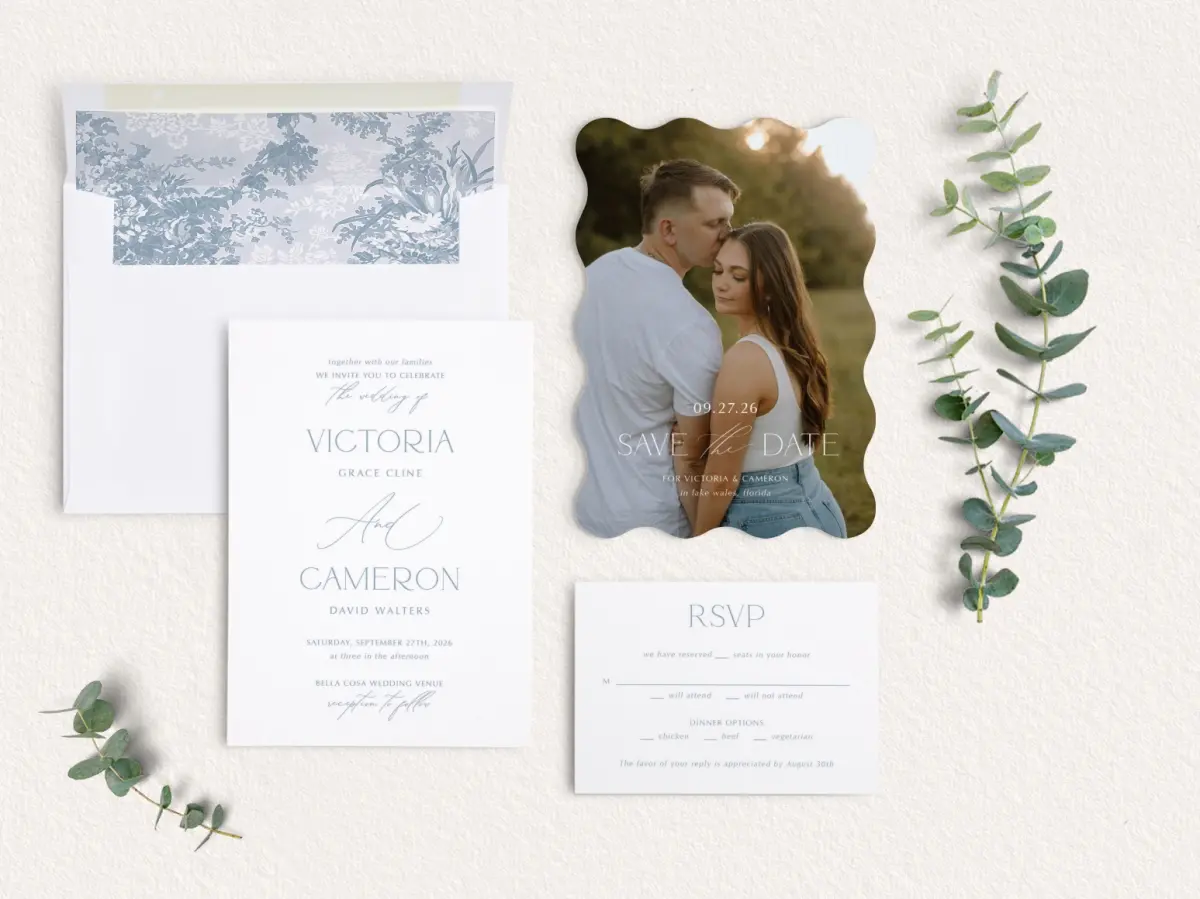 Front of Save the Date Card