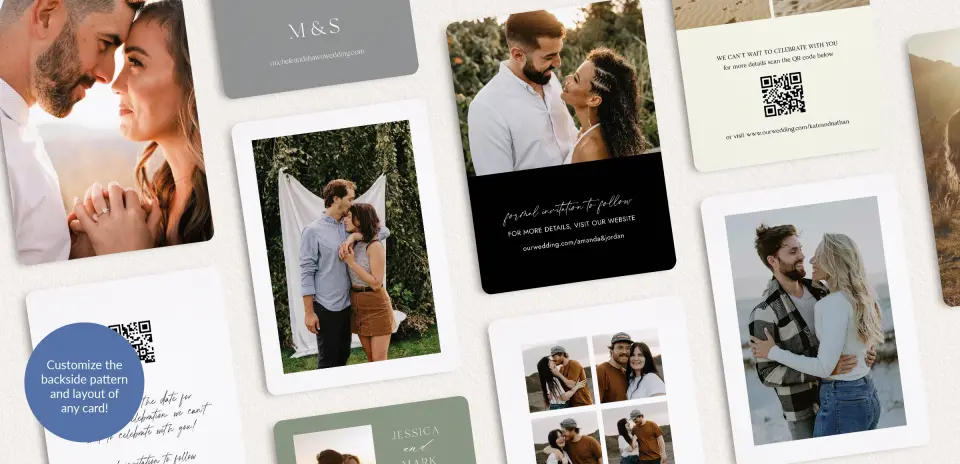 Back of Save the Date Card
