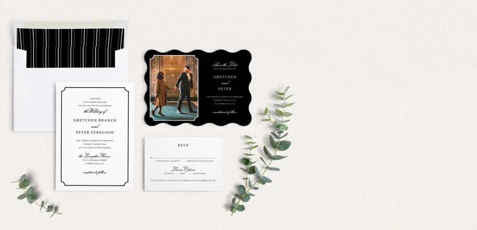 Front of Save the Date Card
