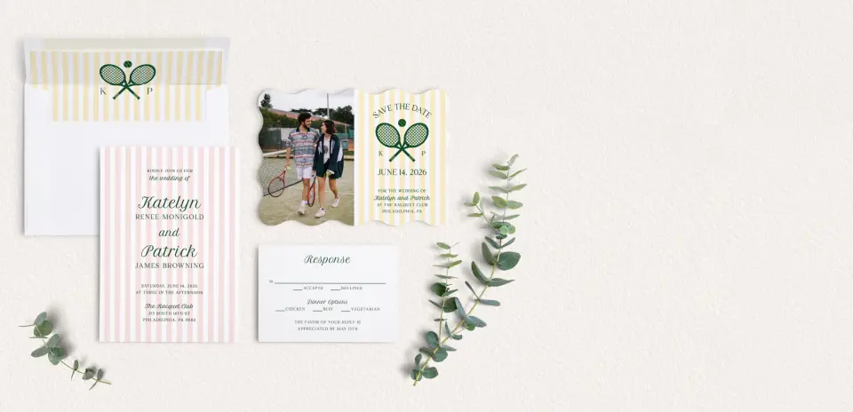 Front of Save the Date Card