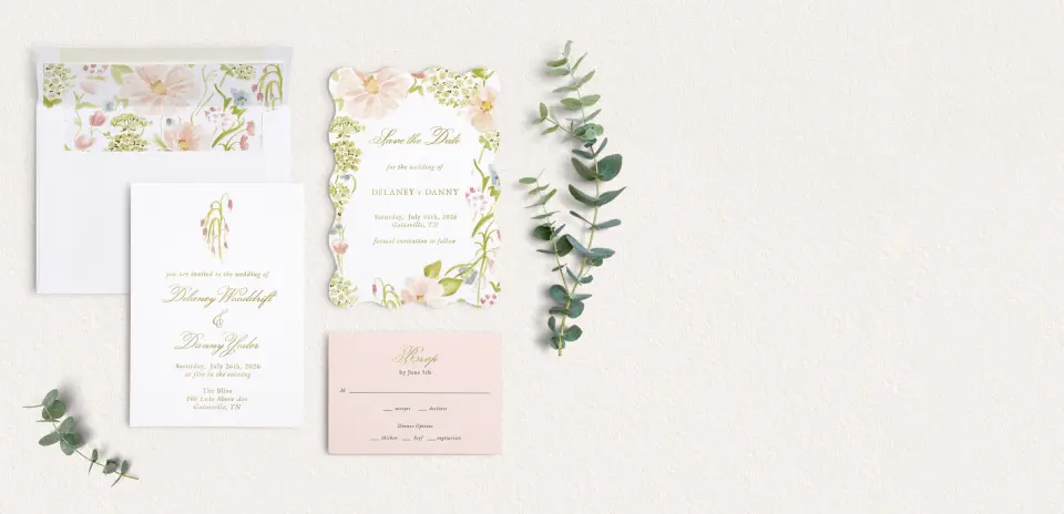 Front of Save the Date Card