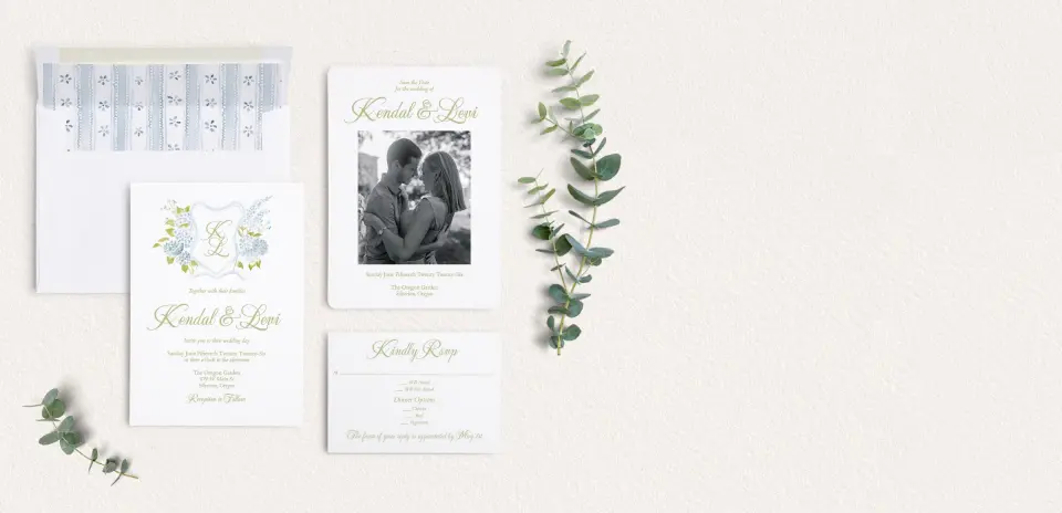 Front of Save the Date Card
