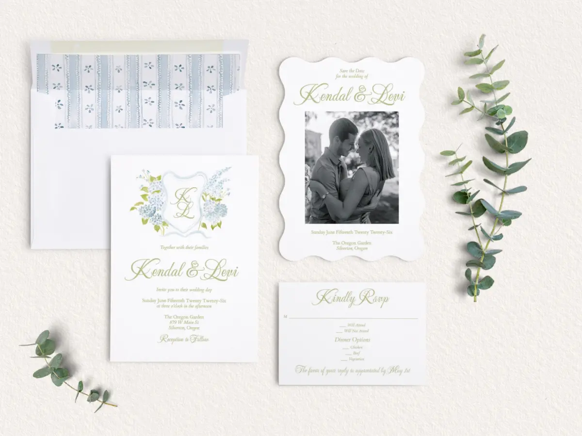 Front of Save the Date Card