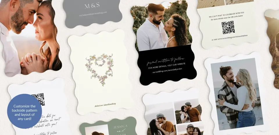 Back of Save the Date Card