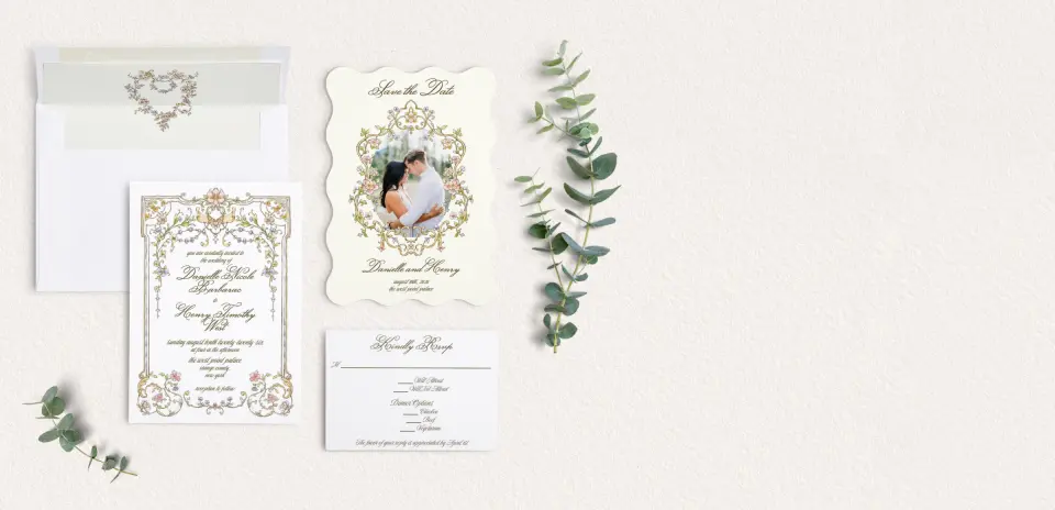 Front of Save the Date Card