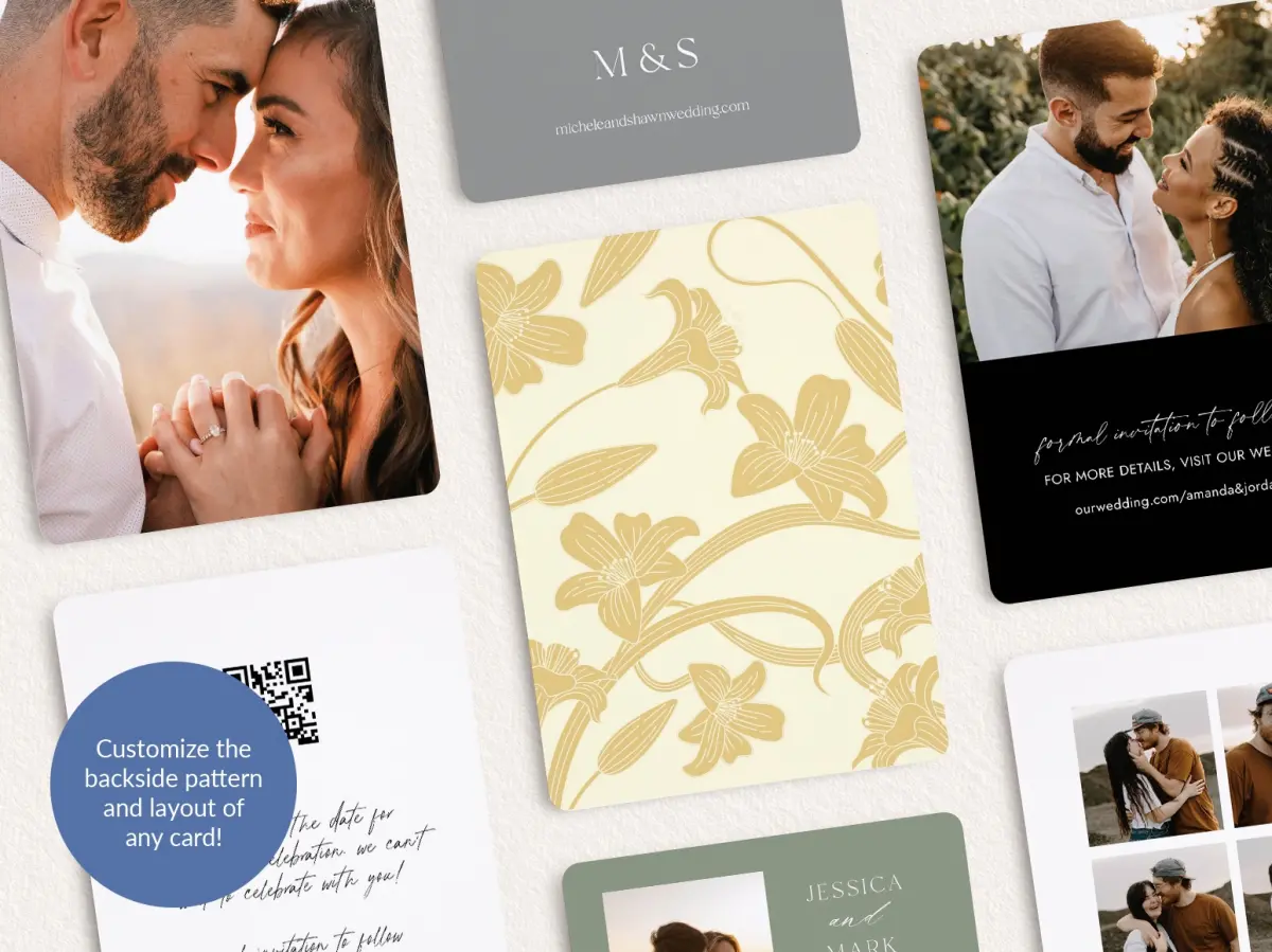 Back of Save the Date Card