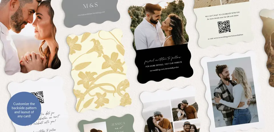 Back of Save the Date Card