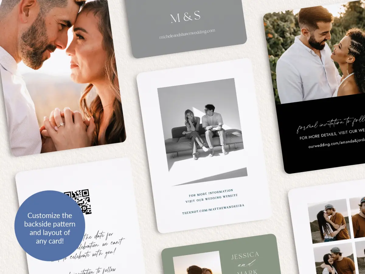 Back of Save the Date Card