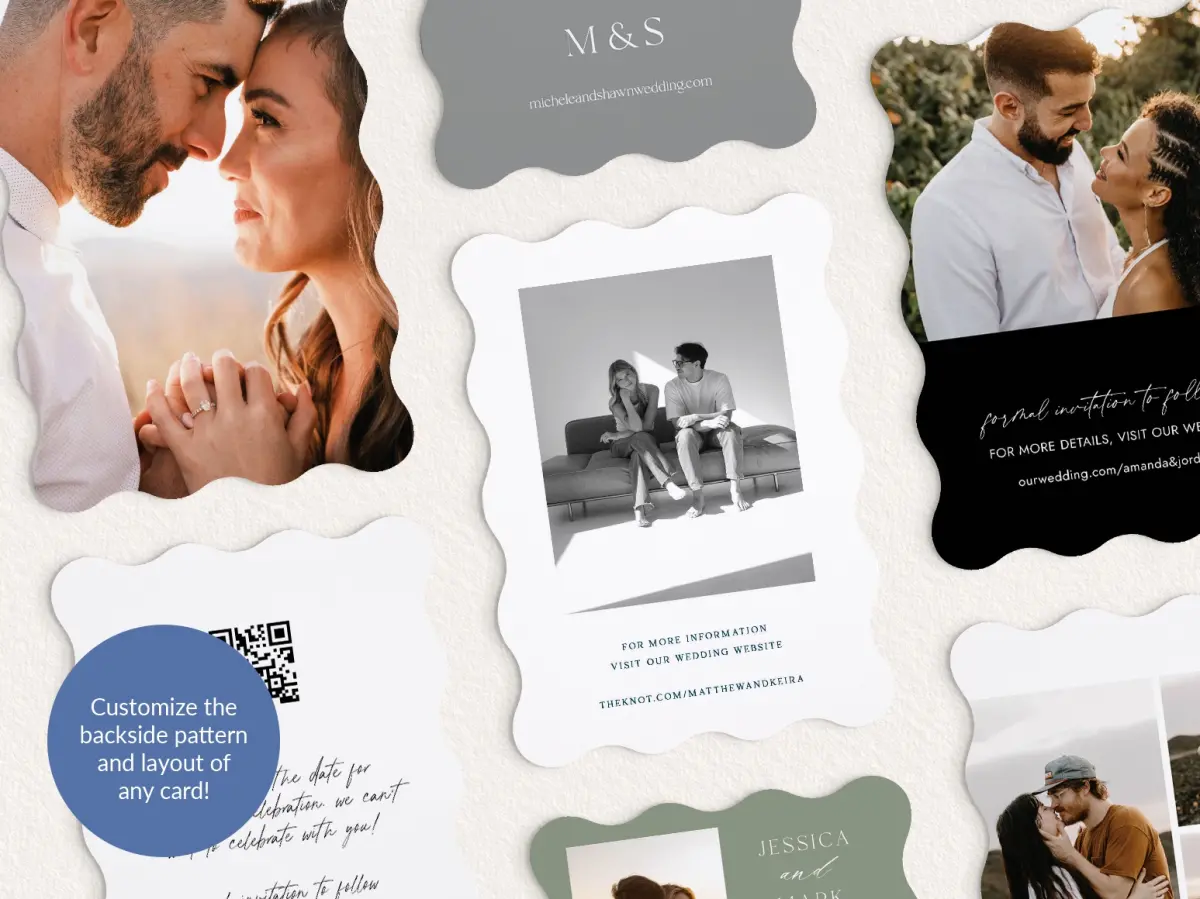 Back of Save the Date Card