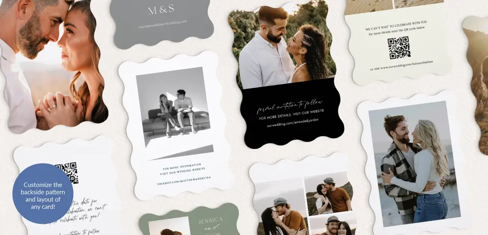 Back of Save the Date Card
