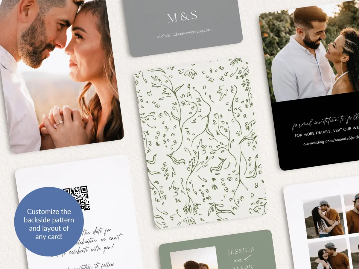 Back of Save the Date Card