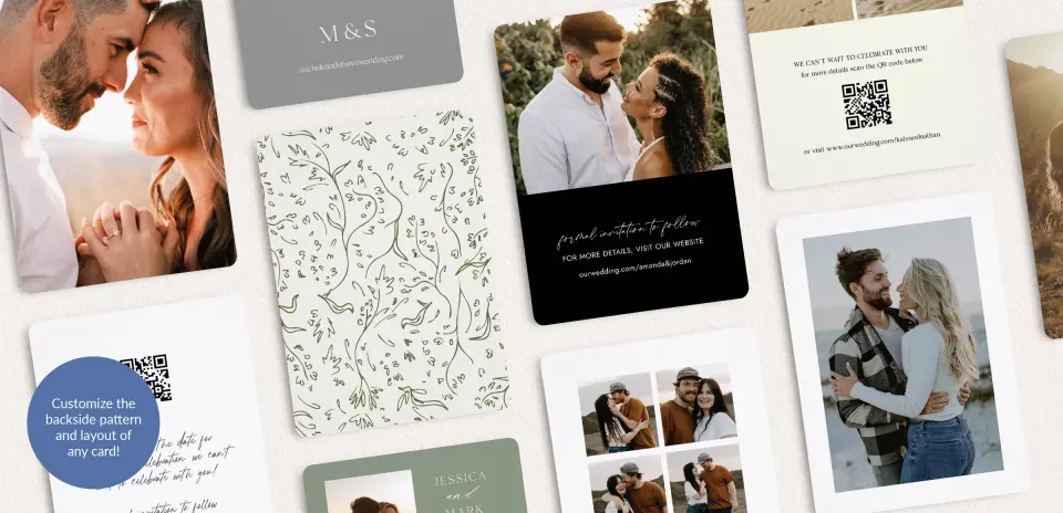 Back of Save the Date Card