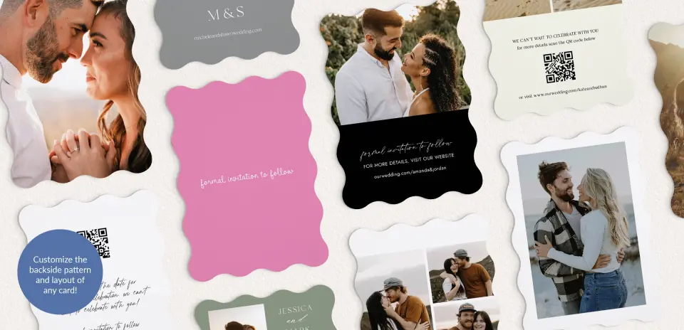 Back of Save the Date Card