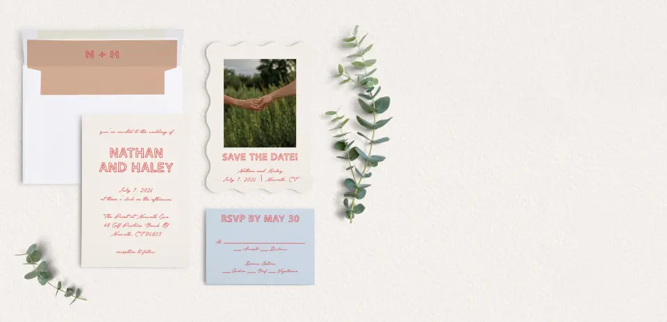 Front of Save the Date Card